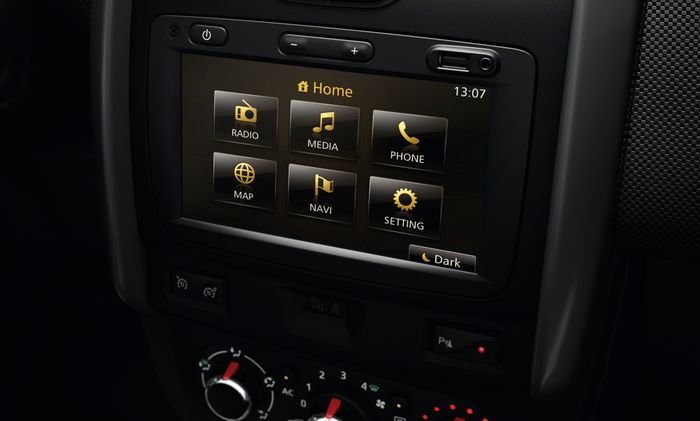 autoradio tactile Media Nav sur Duster 2